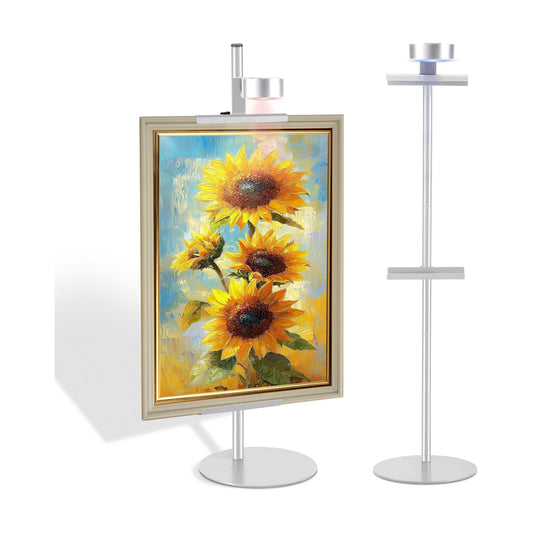 Holds Picture Frames up / Silver / 30 Inch
