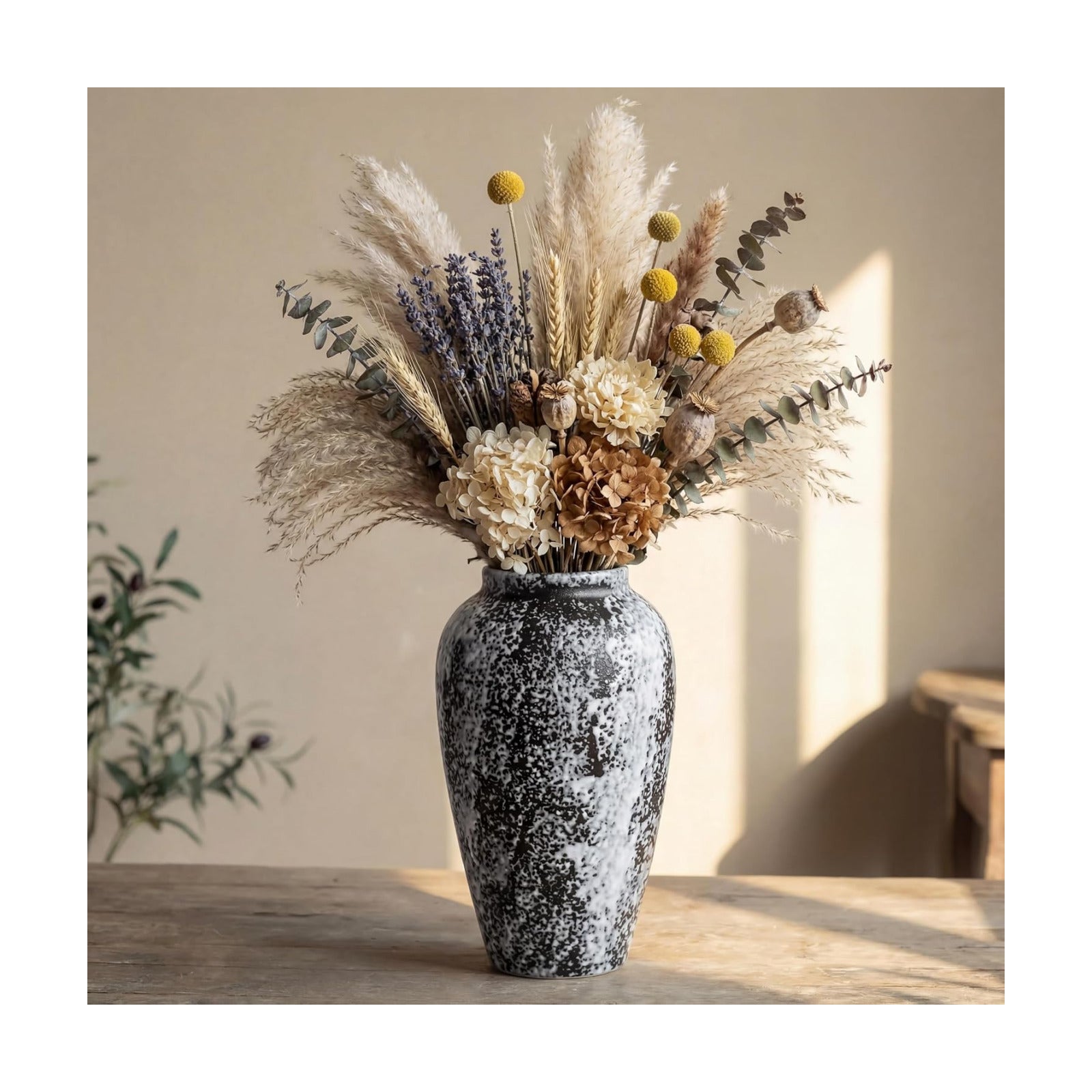 Rustic 10" Ceramic Vase / Speckled - 10" Medium