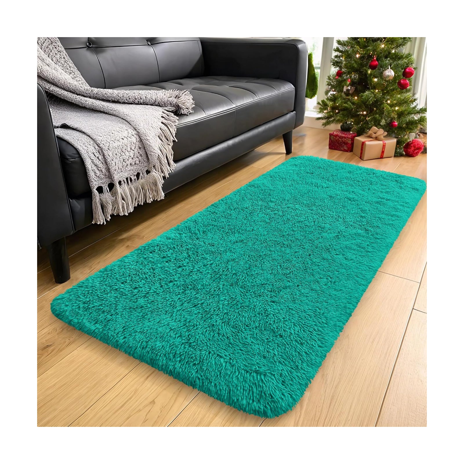 OLANLY 2x4 Machine Washable Runner Rugs for Hallway, Soft Fluffy Shaggy Bedside Rugs for Bedroom, Living Room, Indoor