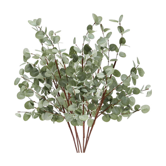 Fake Eucalyptus Plants for Large Vases / Eucalyptus Stems / Set of 6
