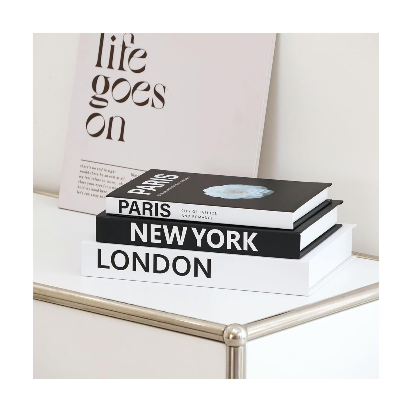 Fake Book Boxes / NY-001 / Set of 3