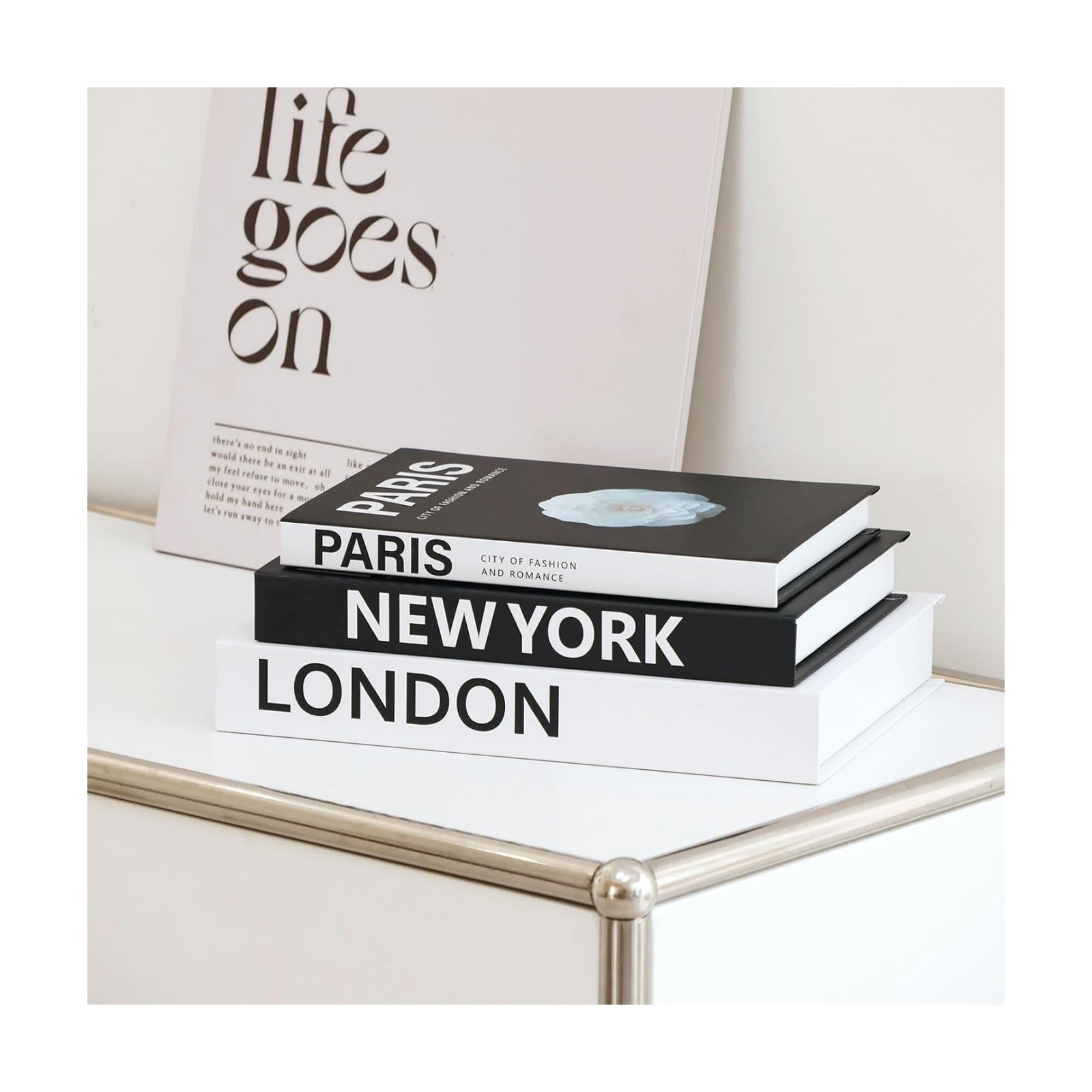 Fake Book Boxes / NY-001 / Set of 3