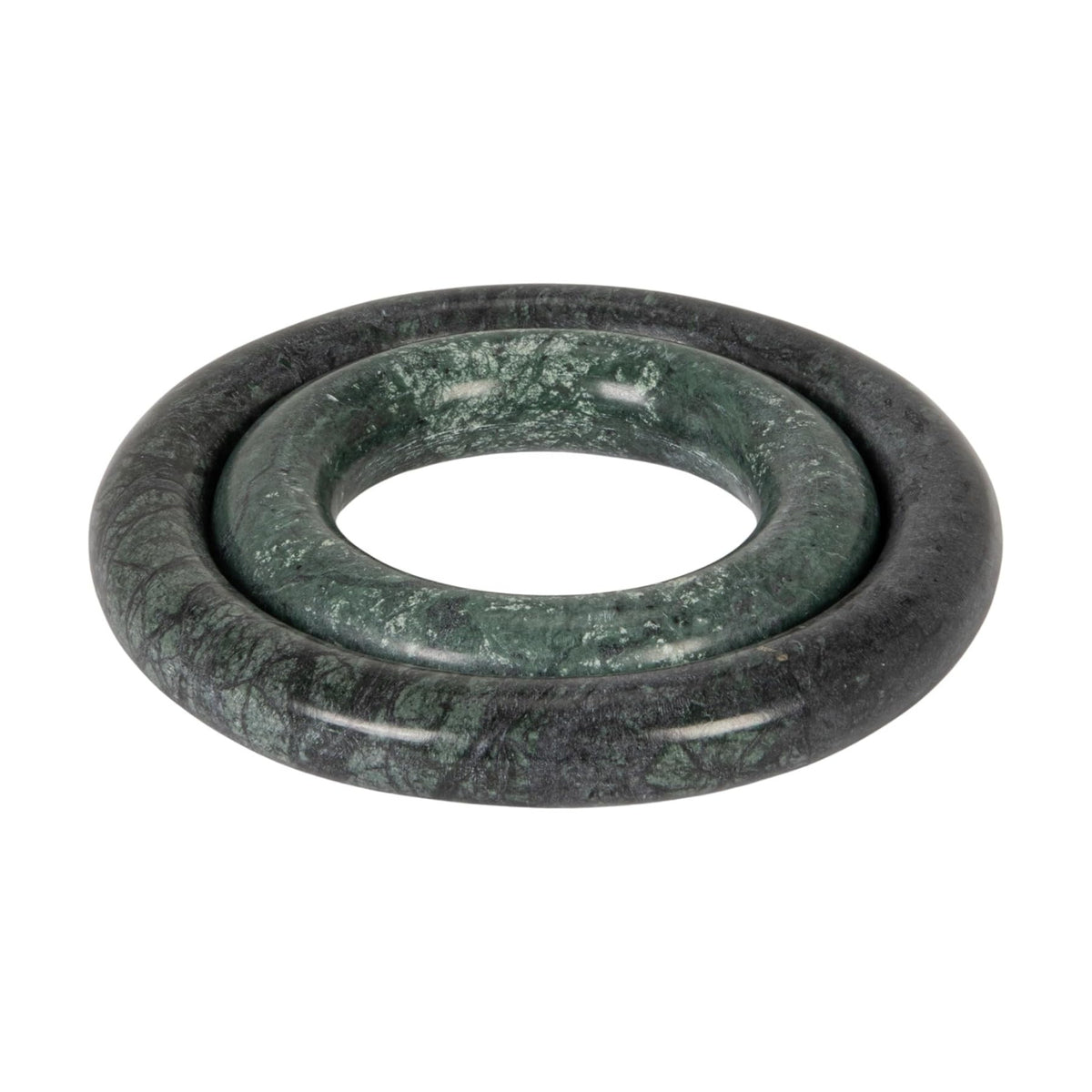 Creative Co-Op Green Marble Trivets, Set of 2