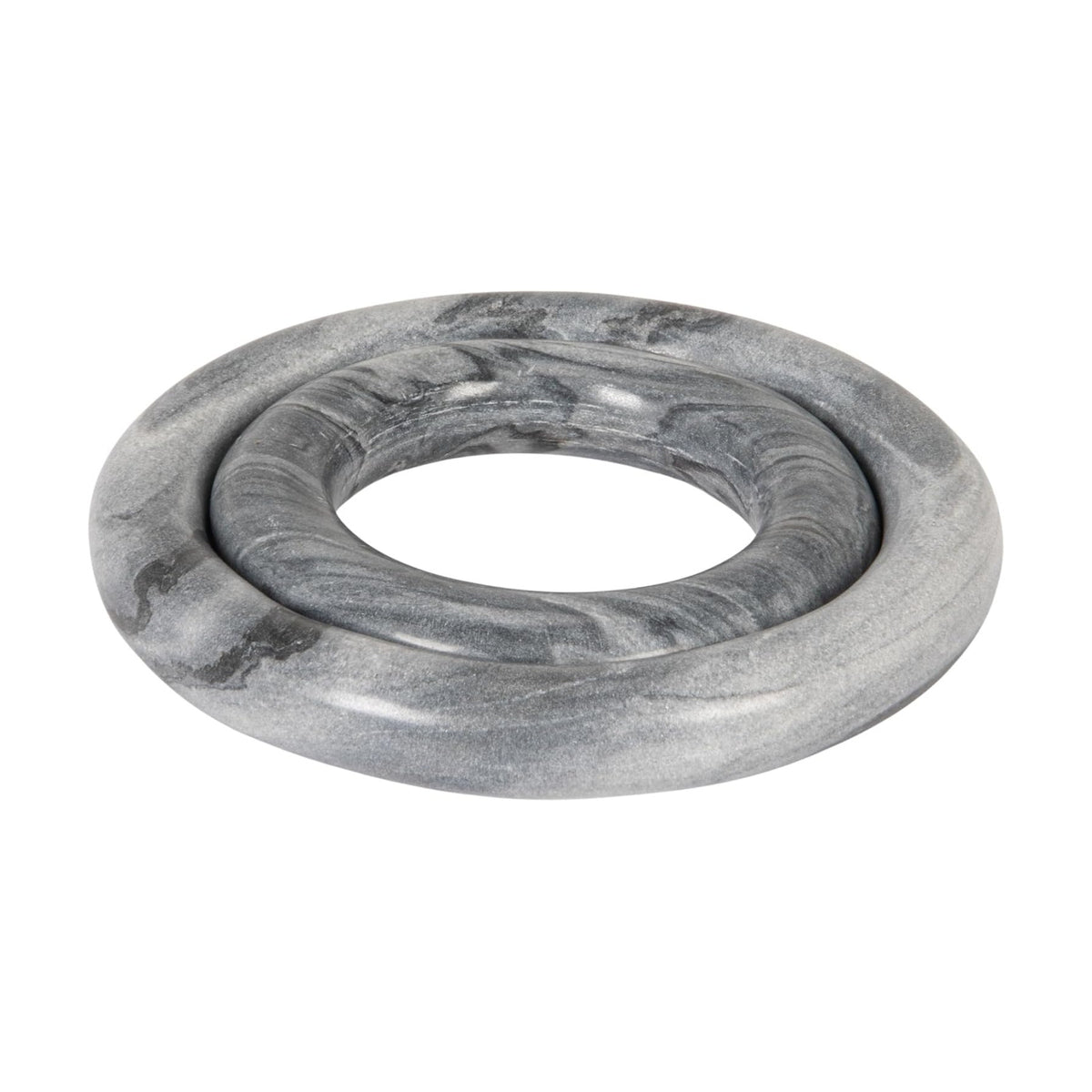 Creative Co-Op Grey Marble Trivets, Set of 2