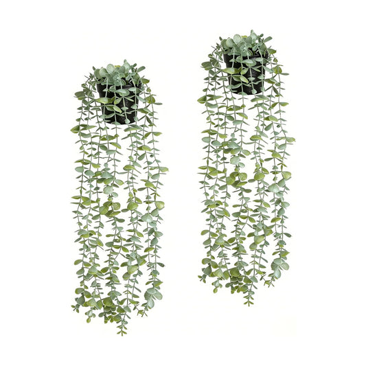 Artificial Potted Plants Eucalyptus / Set of 2
