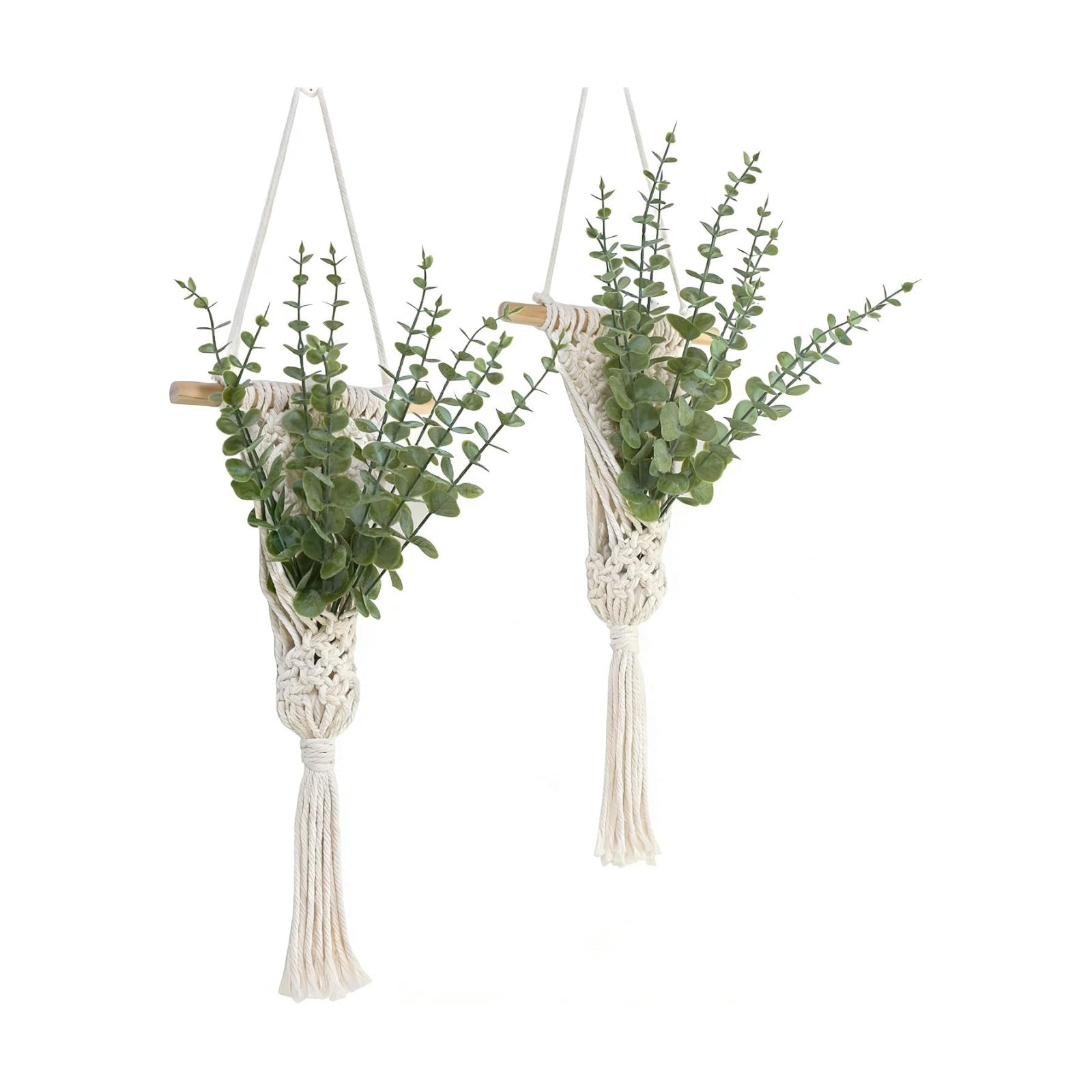 Artificial Eucalyptus Plant / Green Grey / Set of 2
