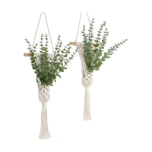 Artificial Eucalyptus Plant / Green Grey / Set of 2