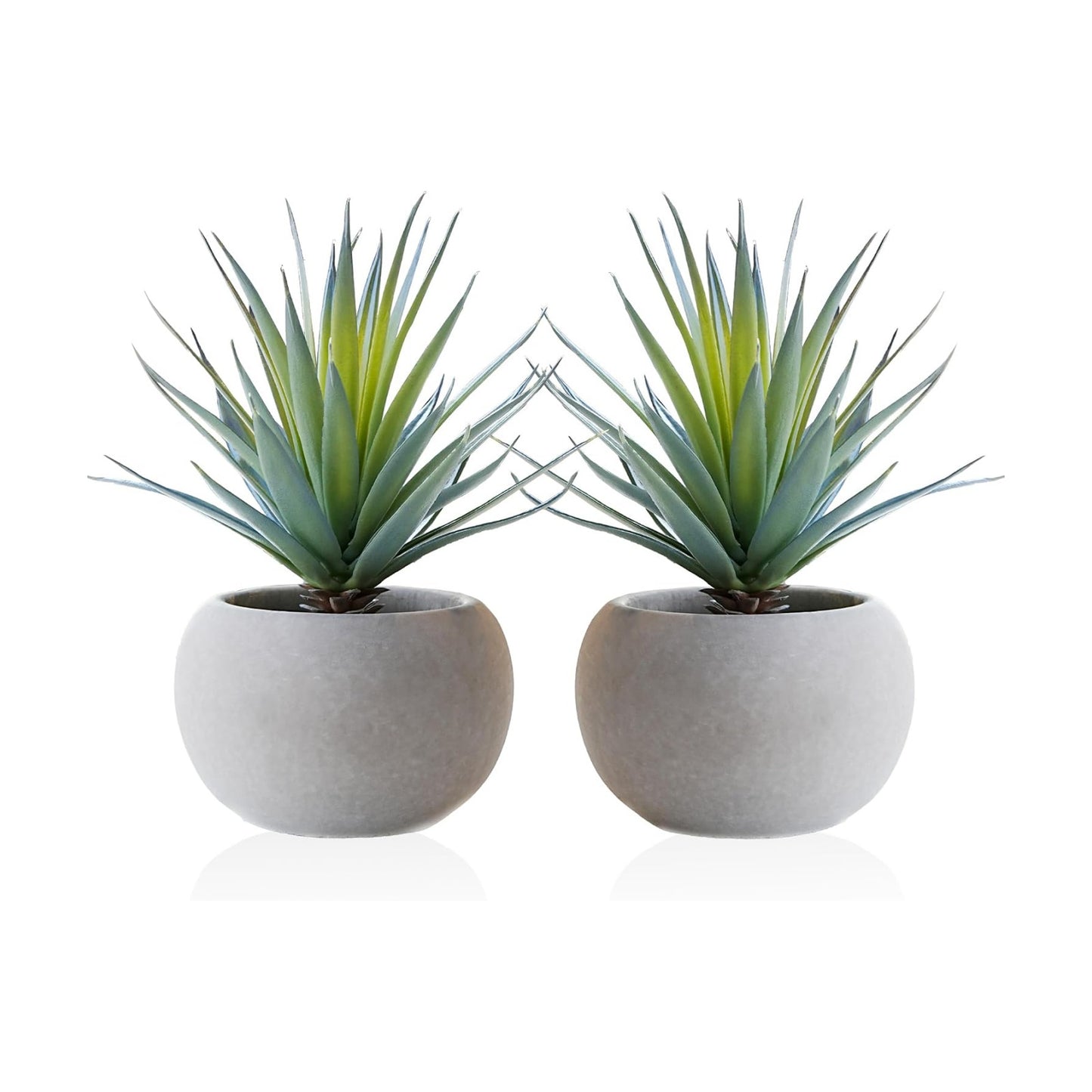 Jahe Agave Artificial Plants / Gray / 8.07 Inch / Set of 2