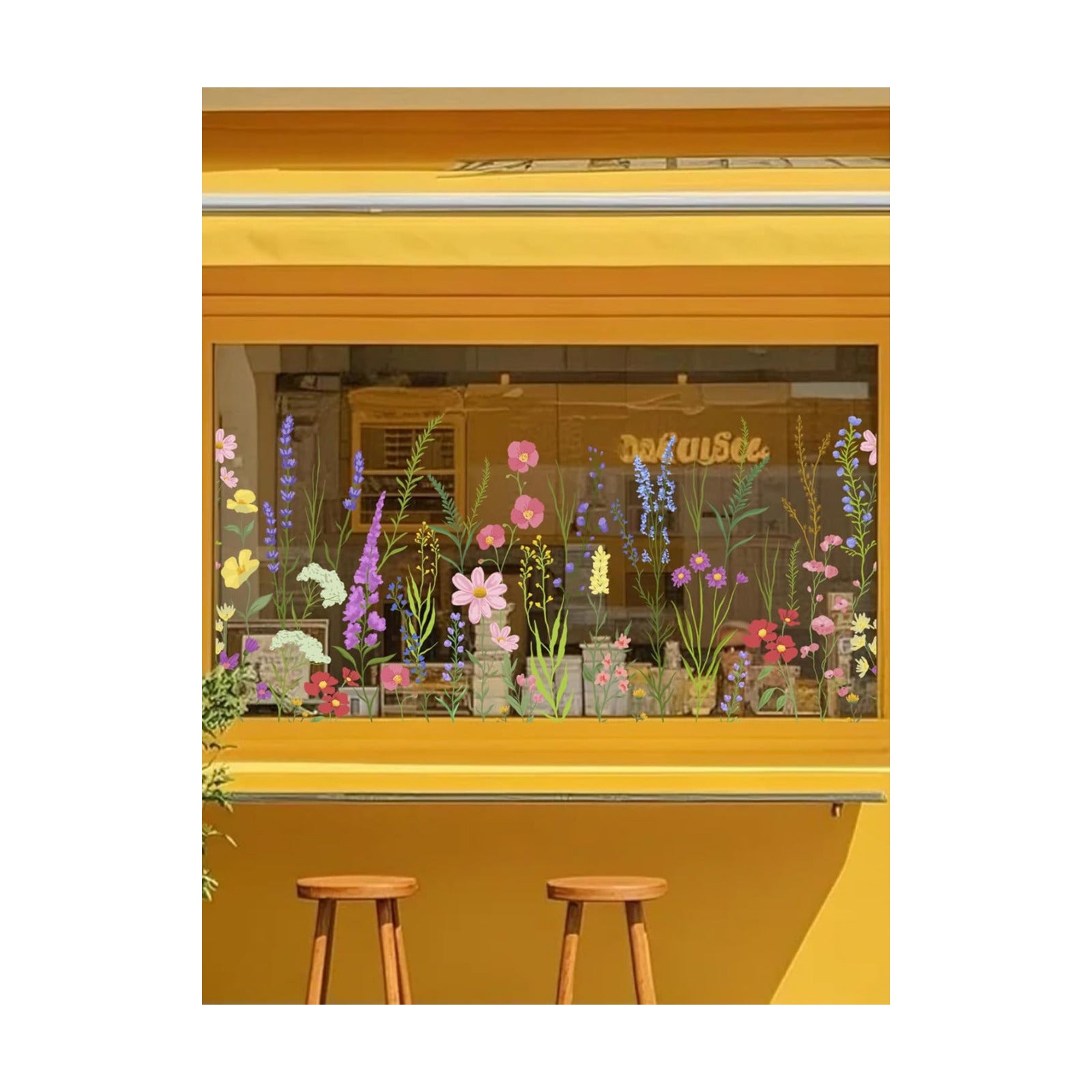 Wildflower Wall Stickers Decal / 30 Cm x 60 Cm / Wt-hu0006-3