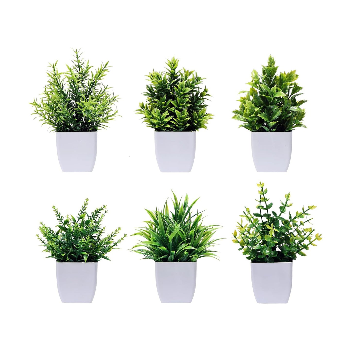Mini Artificial Plants / Set of 6