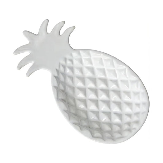 Decorative Ceramic Tray / White