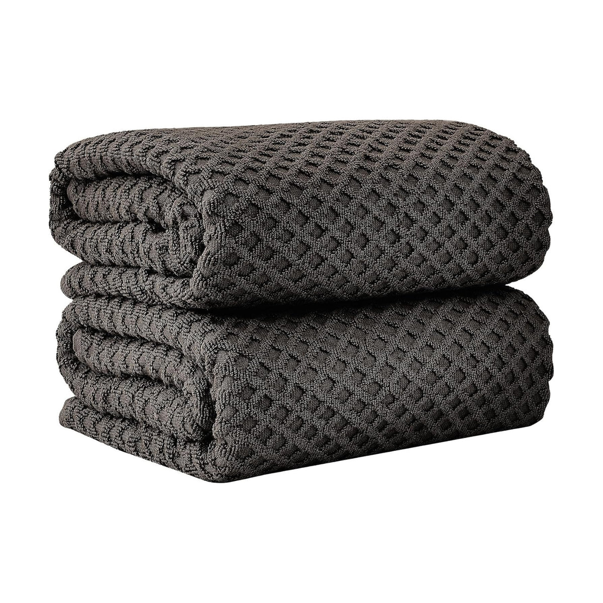 Great Bay Home Oversized Bath Sheets - 100% Cotton 2 Pack 68x35 Extra Large Towel - Absorbent, Durable, Quick-Dry