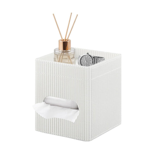 Storage Tray / Tissue Box Cover / White