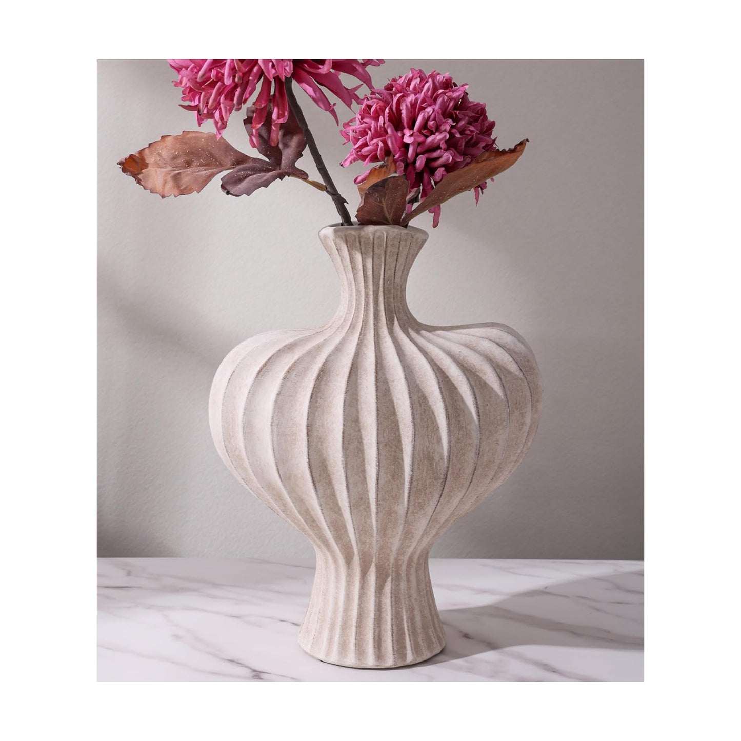 Ceramic Flower Vase Home Decor / 11 In - Rustic / 11 Inch
