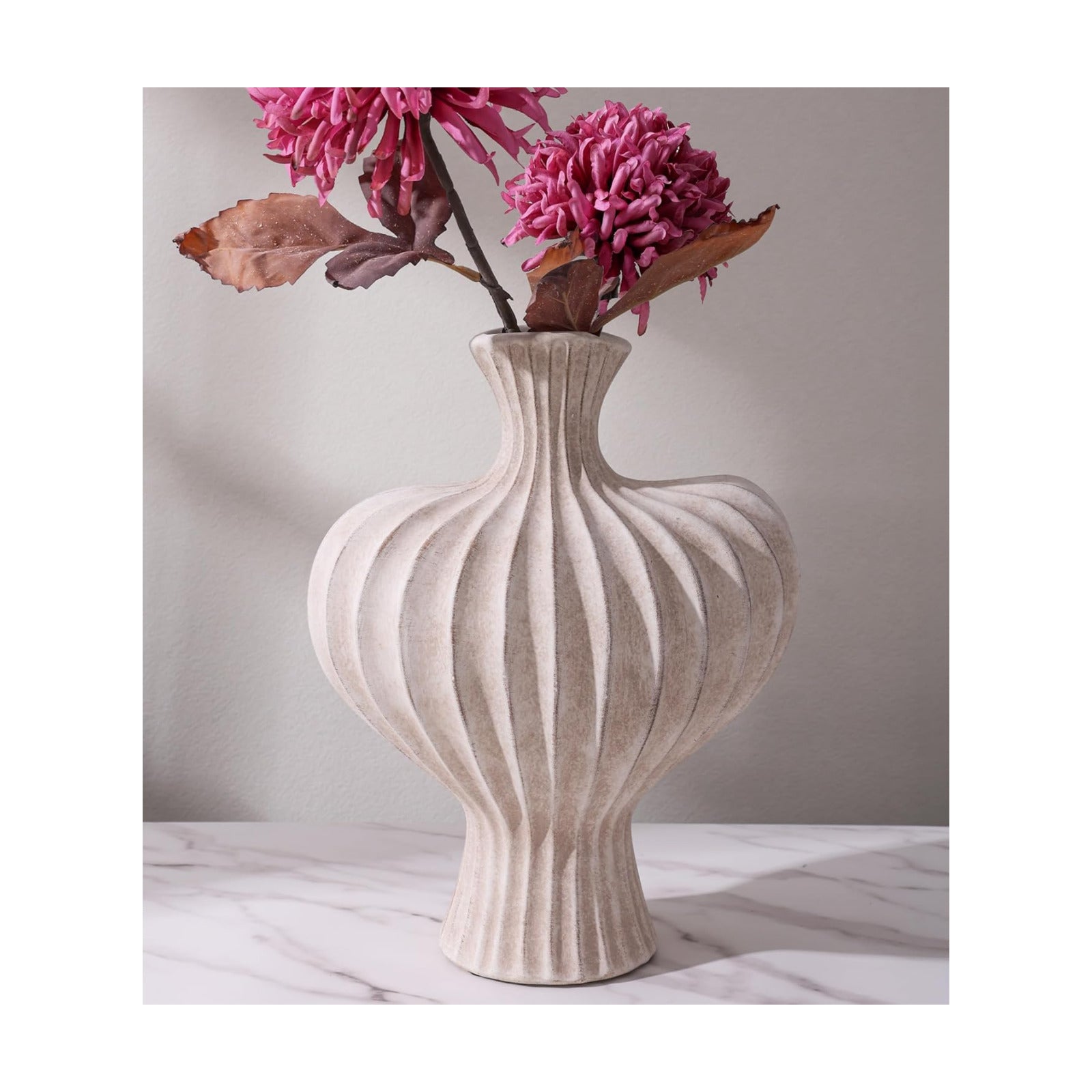 Ceramic Flower Vase Home Decor / 11 In - Rustic / 11 Inch
