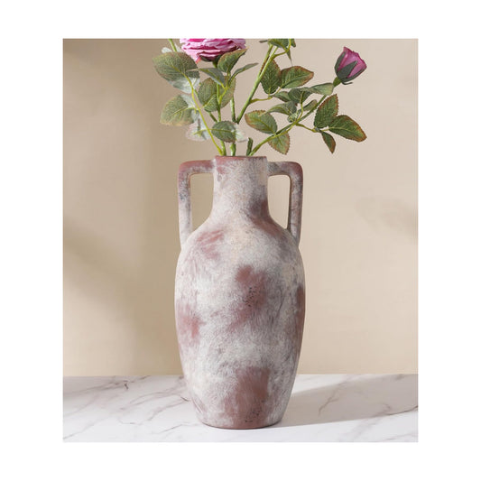 Ceramic Flower Vase / 12.8 In - Terracotta / 12.8 Inch