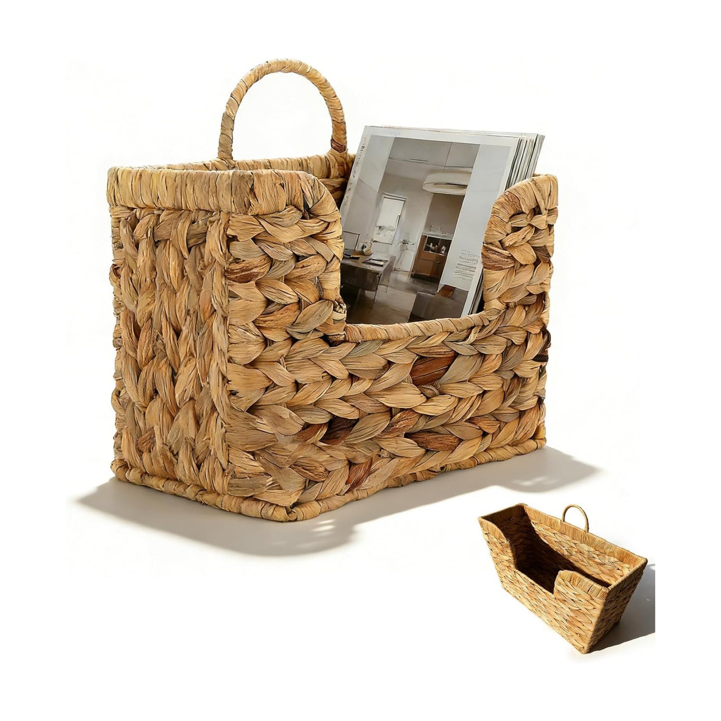 in Woven Hanging Magazine Baskets / 11.8 x 4.3 x 9.8