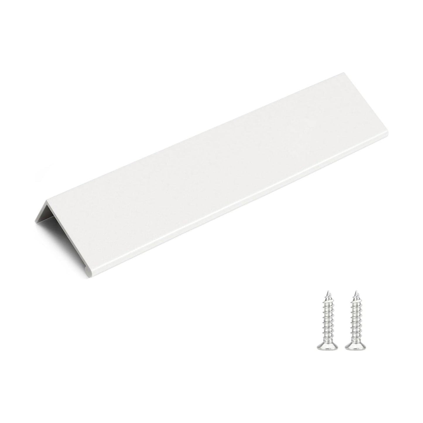 6-1/ Cabinet Pulls Finger Pulls / Hole Center: 6-1/4in / White / 4 Inch / Set of 10