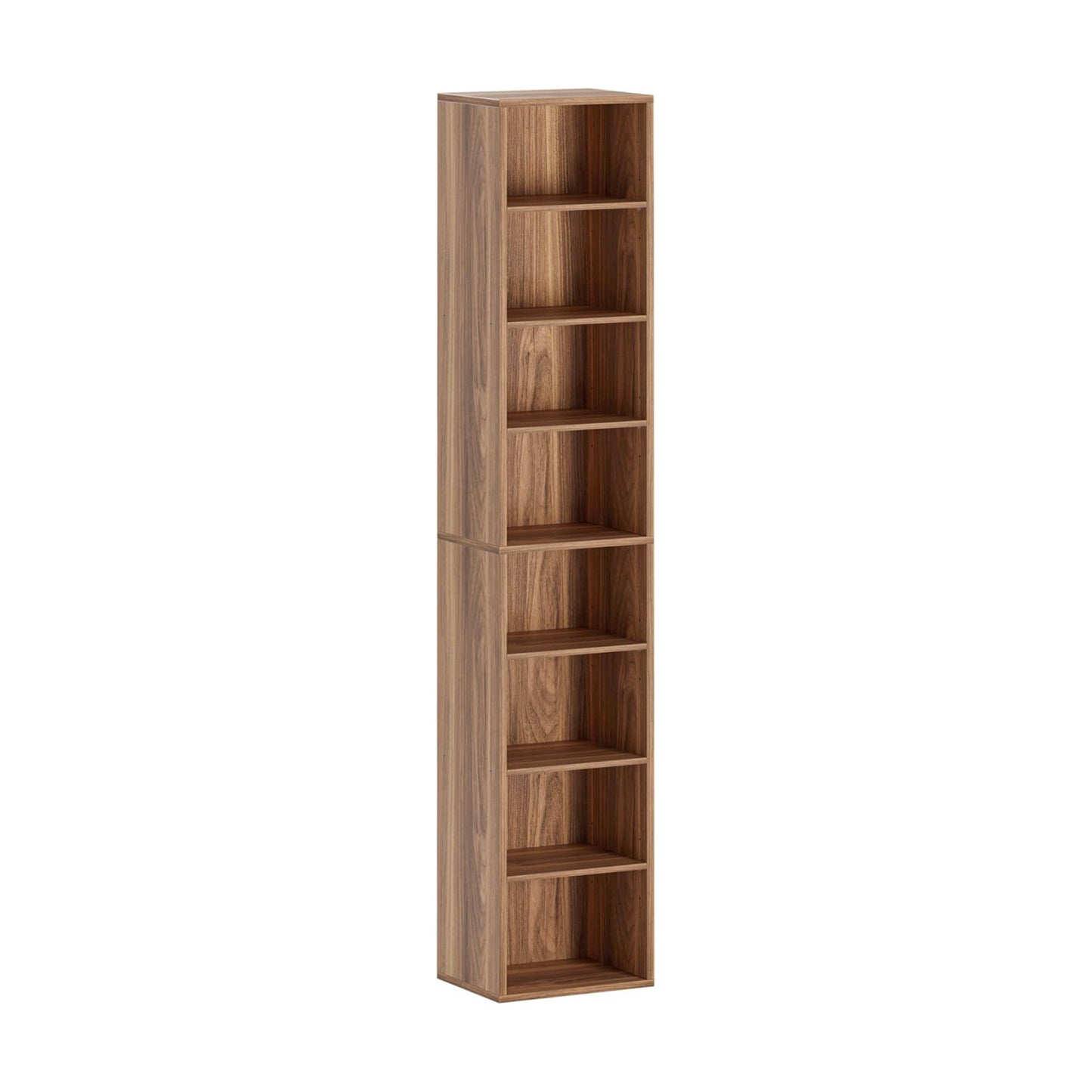 Floor Standing Display Storage Shelves in Tall / Oak Brown / 71 Inch