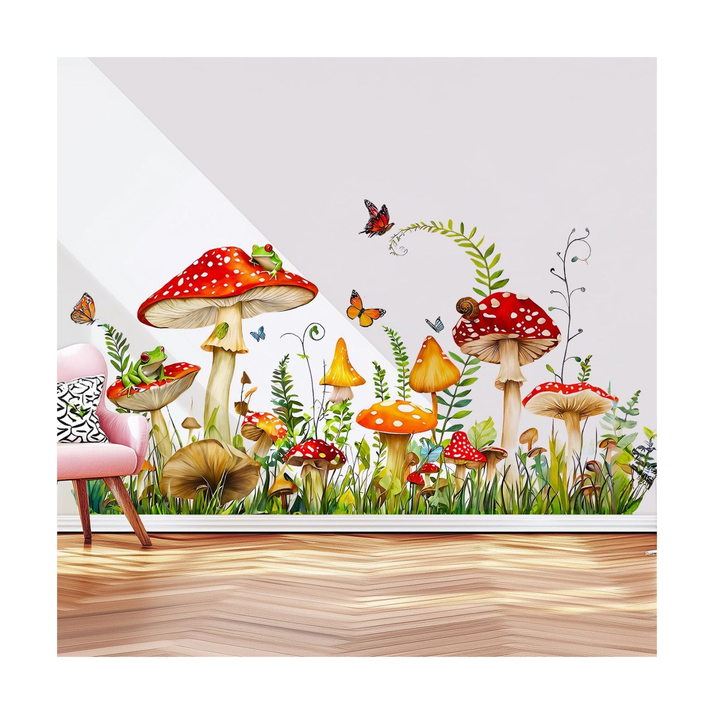 Mushroom Wall Decals Peel and Stick / Mushroom