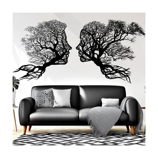 Man Woman Face Wall Stickers / Tree
