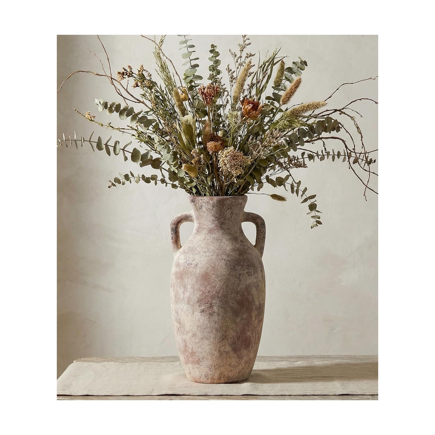 Ceramic Flower Vase / 12"h-terracotta