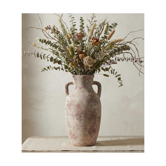 Ceramic Flower Vase / 12"h-terracotta