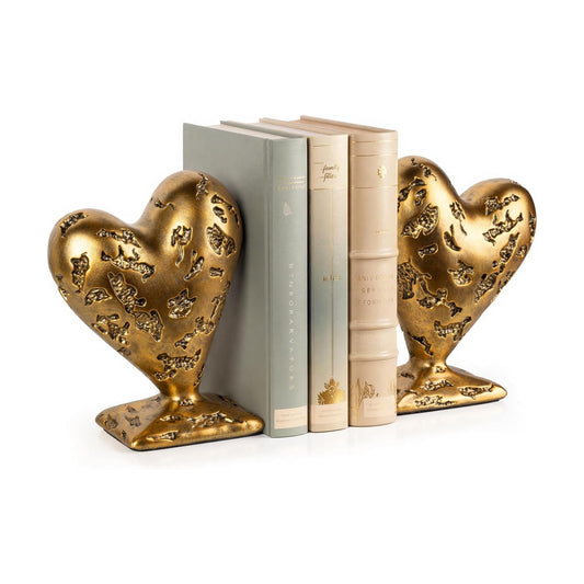 Decorative Book Ends / Gold / Set of 2