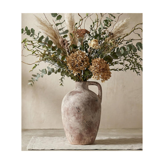Ceramic Flower Vase / 10"h-terracotta
