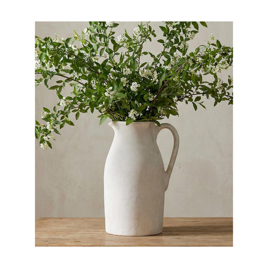 Ceramic Flower Vase / 11"h-antique Beige