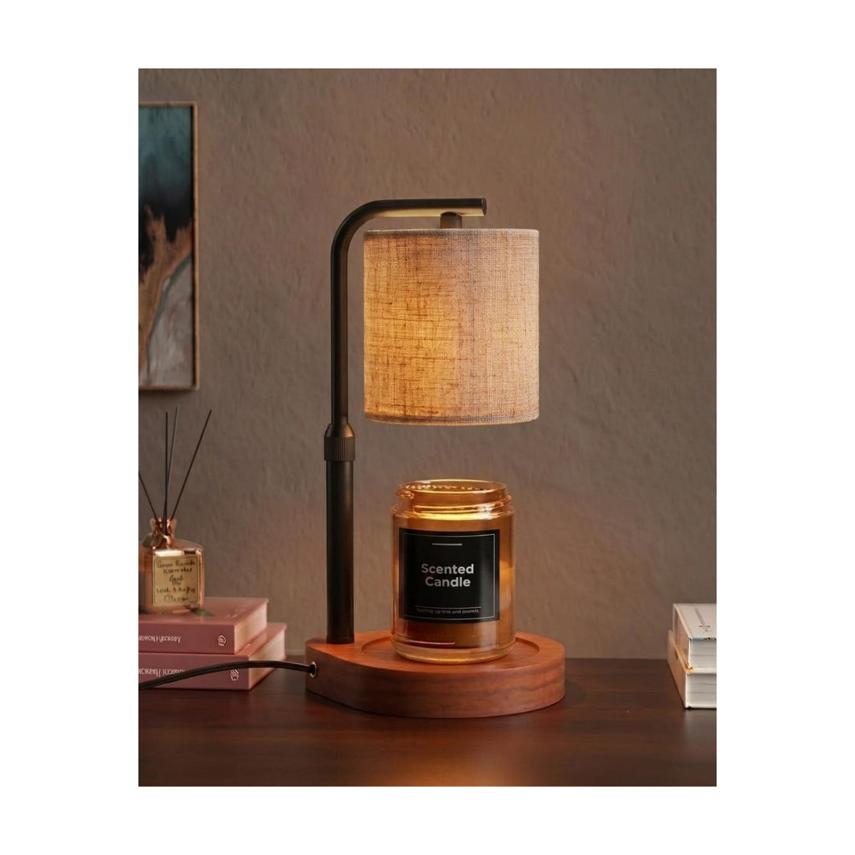 Candle Warmer Lamp with Timer & Dimmer for Yankee Candles, Adjustable Height Candle Warmer for Jar Candles, Wax Melt