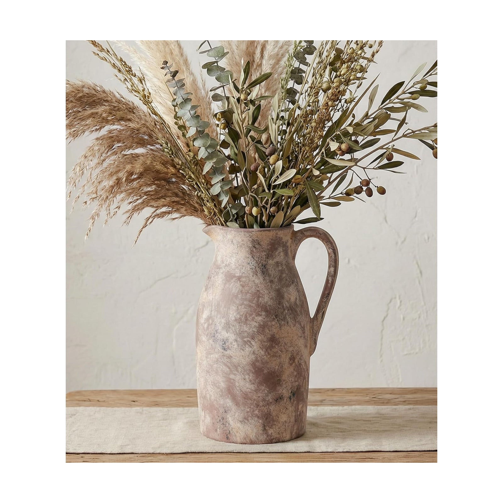 Ceramic Flower Vase / 11"h-terracotta