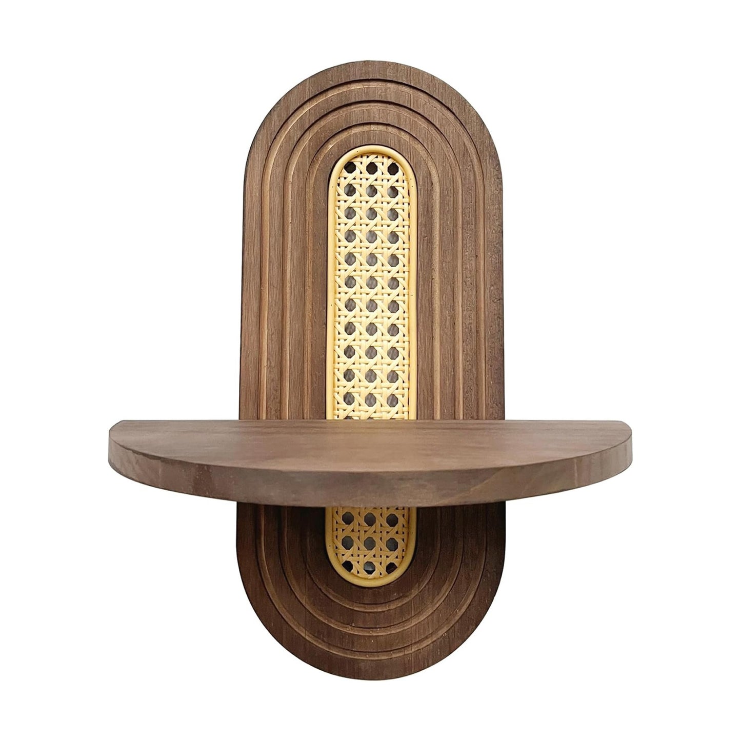 Wood Shelves / Wooden Arched Floating Shelf / Natural