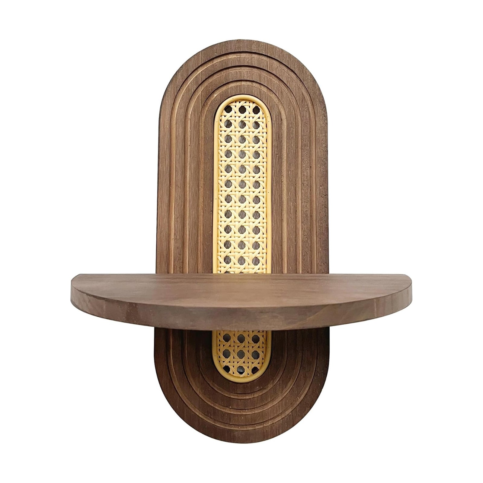 Wood Shelves / Wooden Arched Floating Shelf / Natural