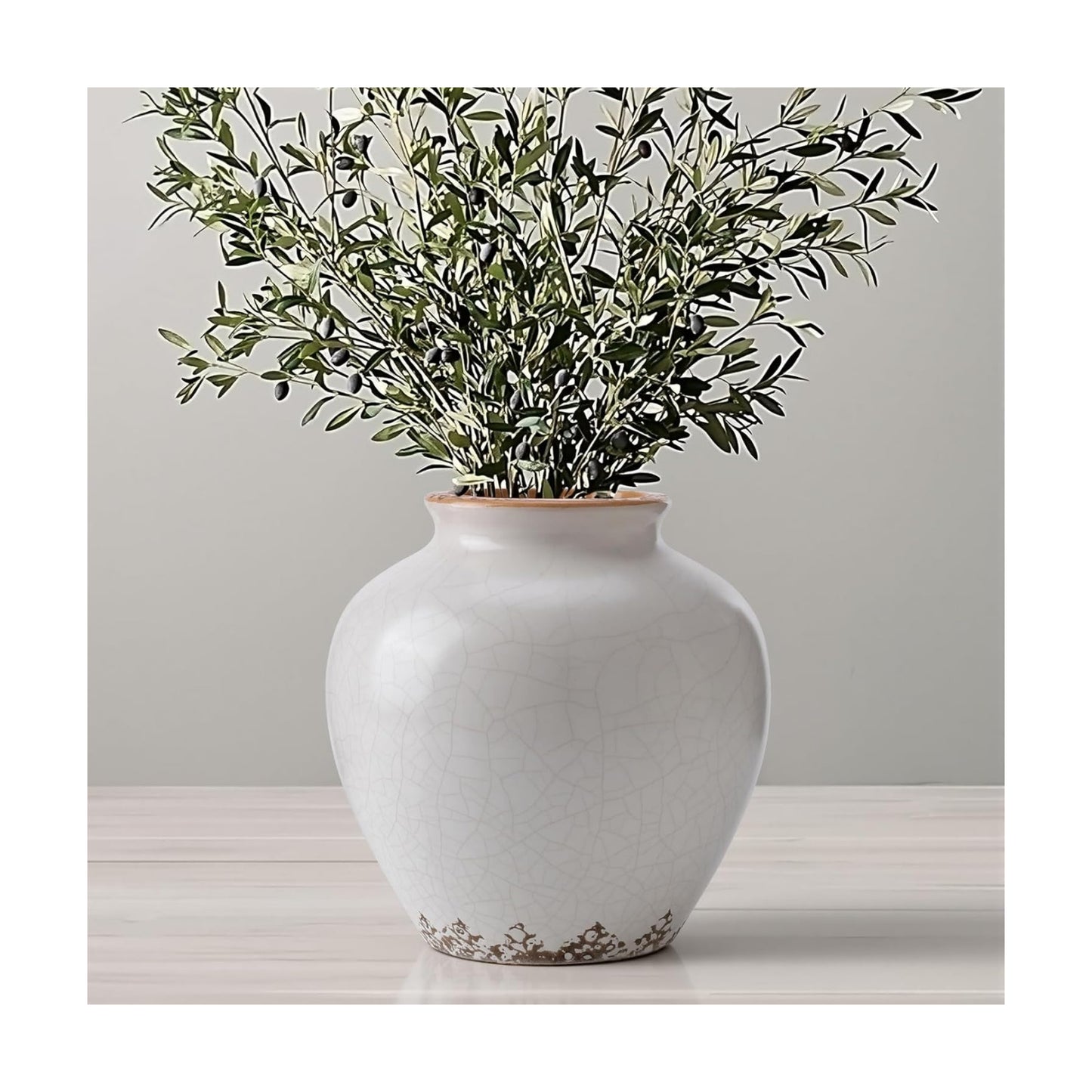 Ceramic Flower Vase Home Decor / 6.2"-beige / 6.2 Inch