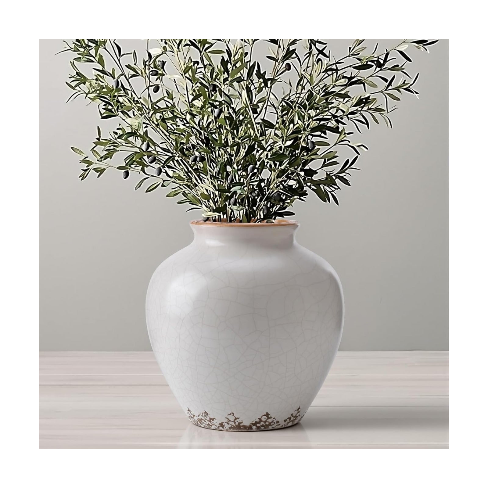 Ceramic Flower Vase Home Decor / 6.2"-beige / 6.2 Inch