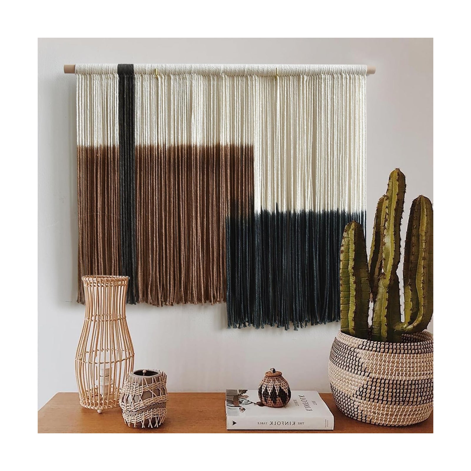 Woven Fiber Tapestry / Macrame Wall Hanging Handmade Boho Decorative Wall Art