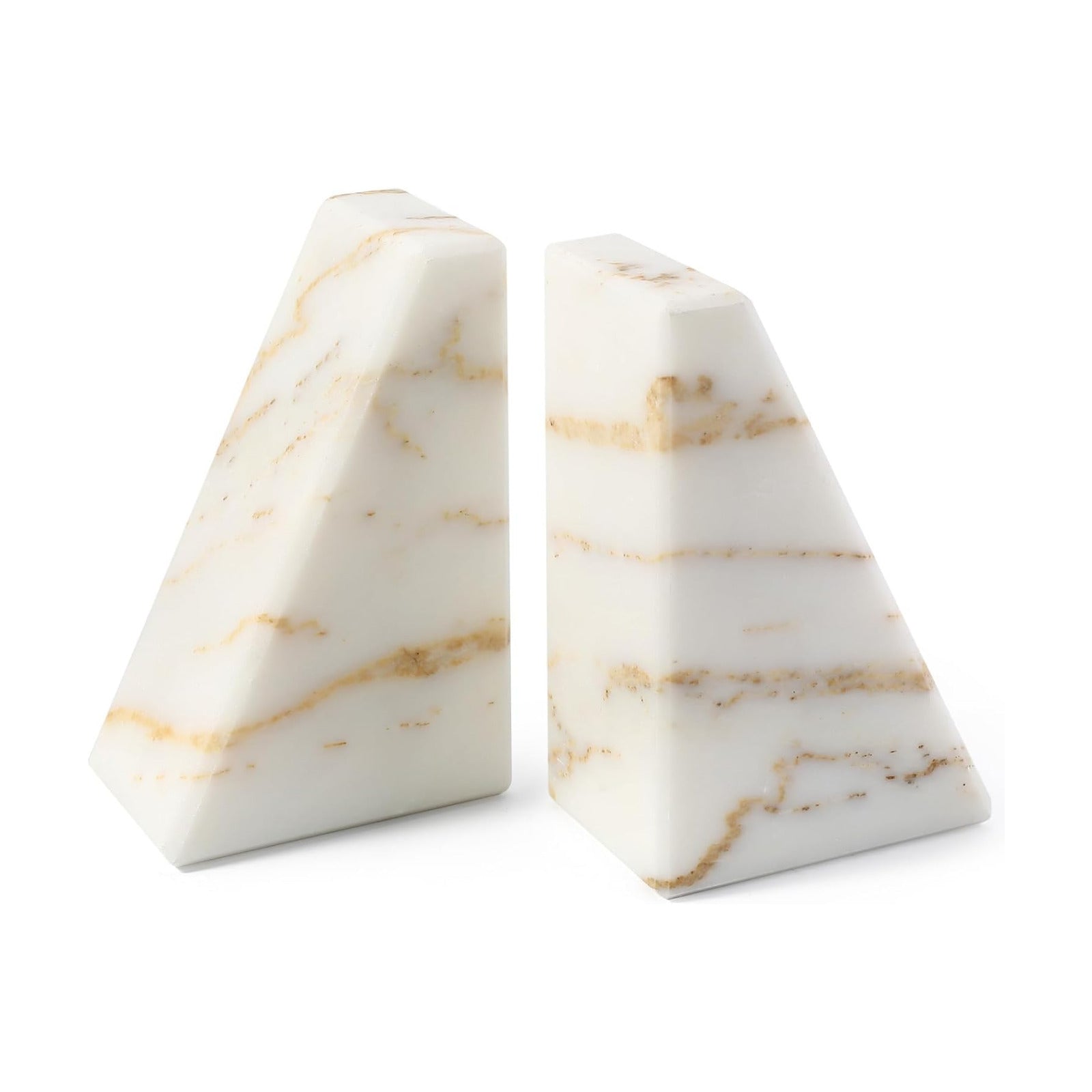 Unique and Heavy Bookends / Glden&white