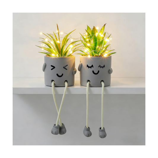 Fake Plants Artificial For Desk Décor / Set of 201