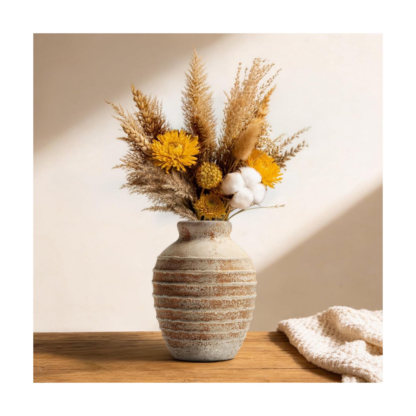 Terracotta Ceramic Vase / 6.6 Inch