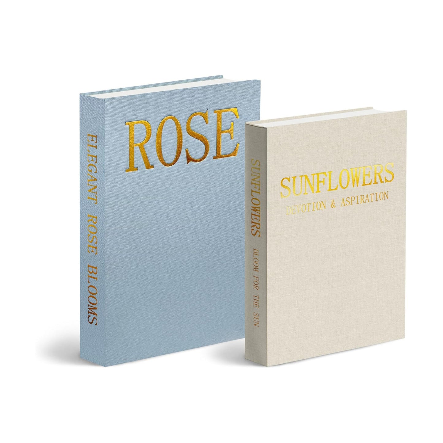 Stackable Linen Faux Books / Blue