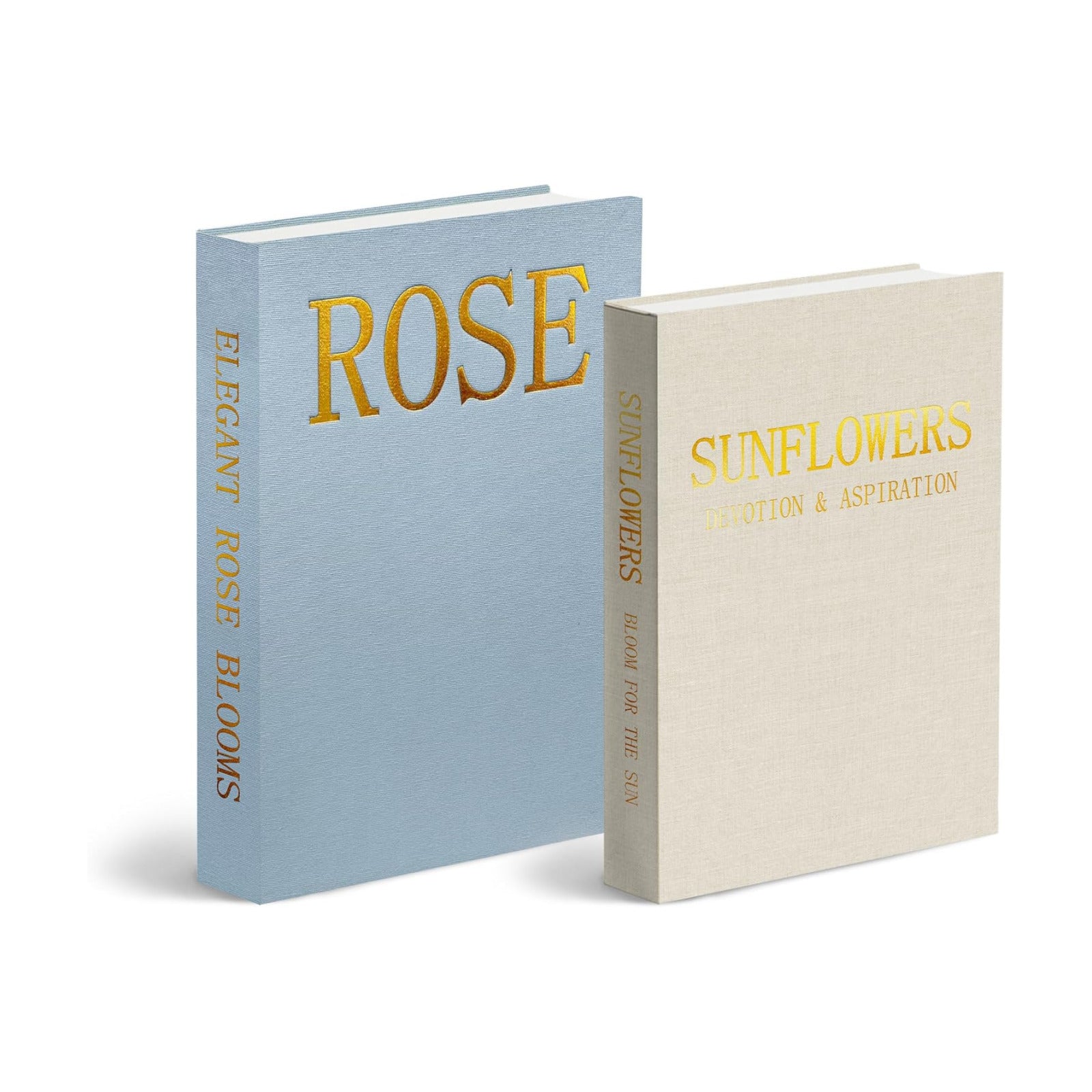 Stackable Linen Faux Books / Blue