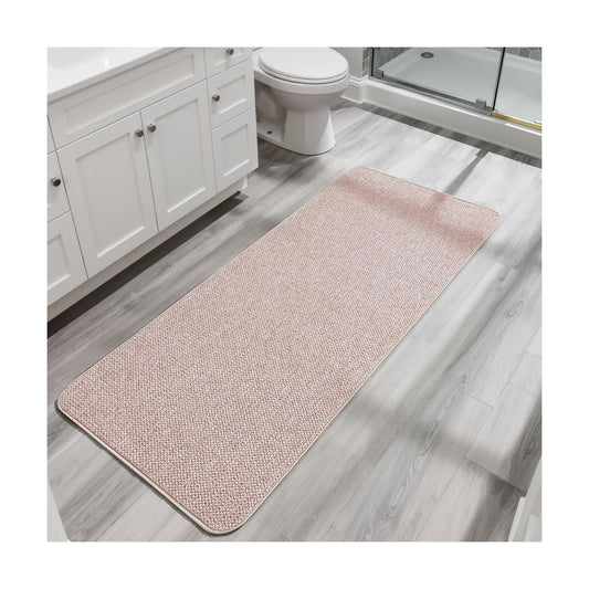 Bosap Bath Mat,Ultra Thin Bathroom Runner Rugs,Large Bath Mats for Bathroom,Quick Dry,Non-Slip,Machine Washable,Low