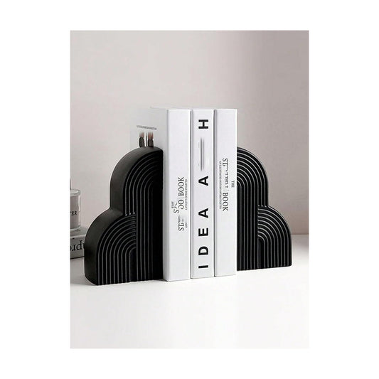 Aesthetic Boho Style for Book Ends / Black / Set of 2
