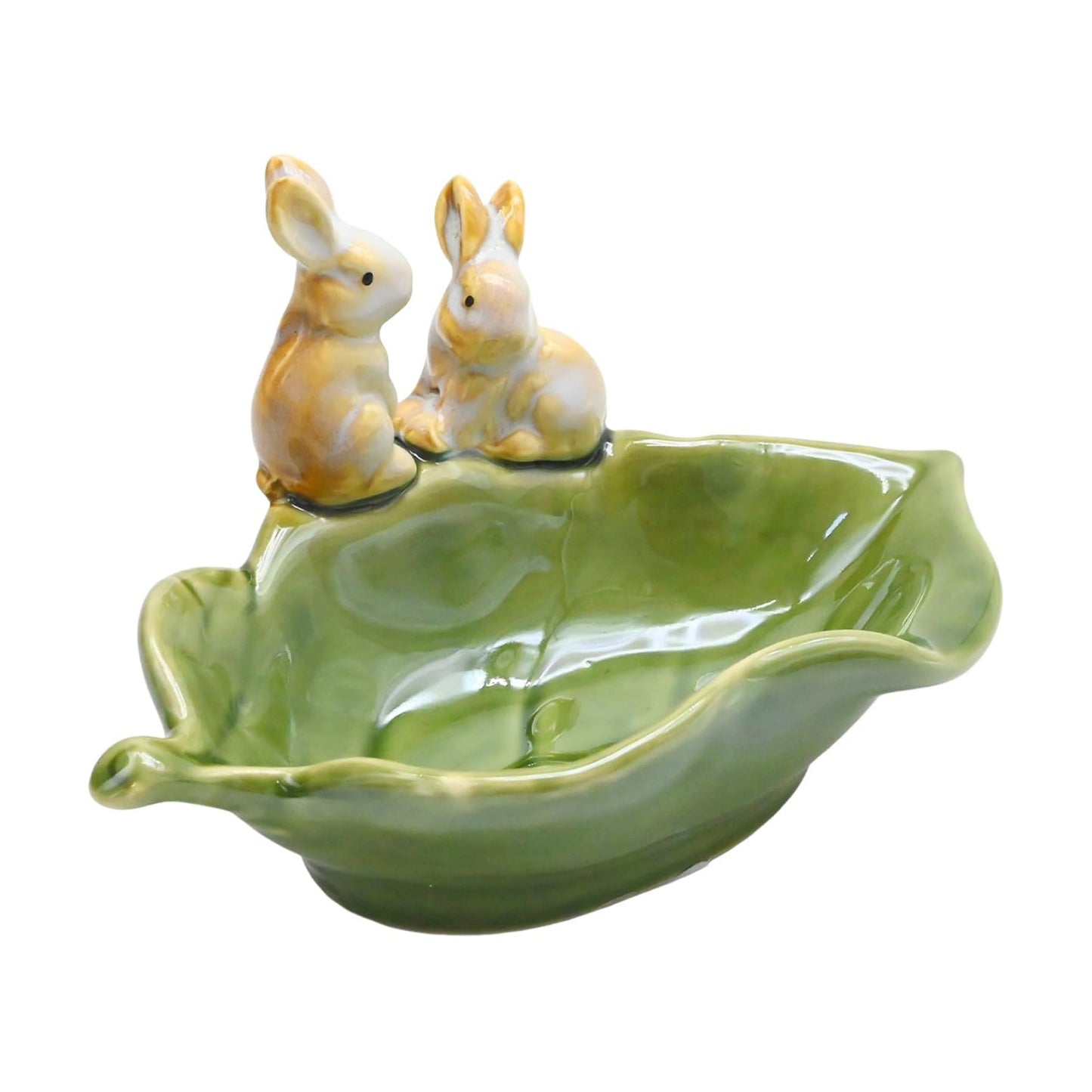 Decorative Bunny Holder for Sponges & Jewelry / Green