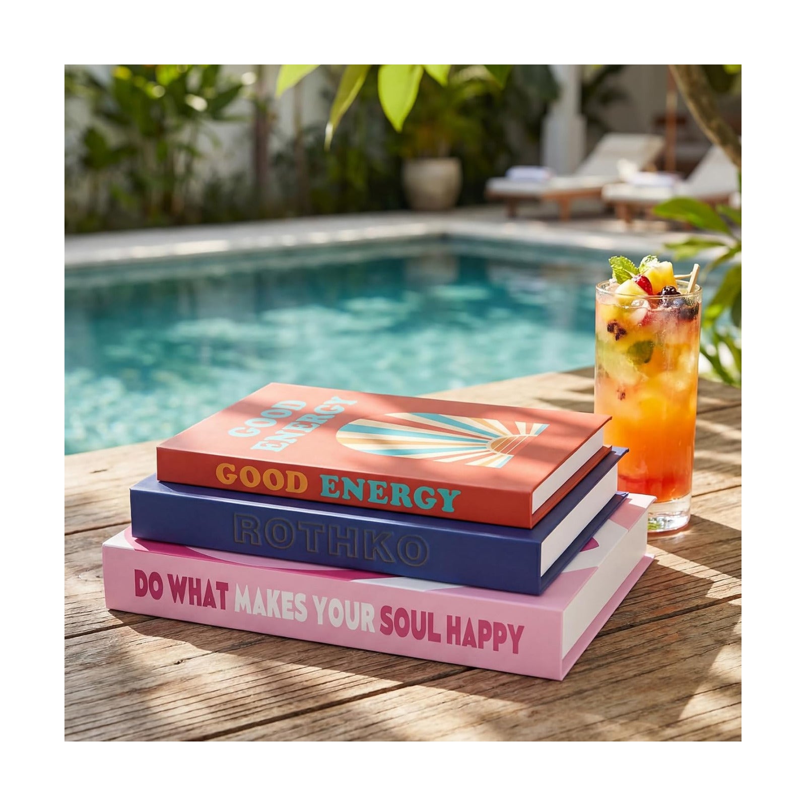 Faux Decorative Books Enhance Home Decor Coffee Table / Dopamine / Set of 3