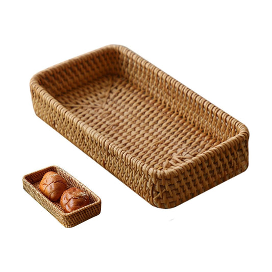 Rattan Bathroom Vanity Tray