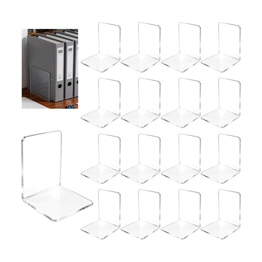 Acrylic Bookends / Book Ends Acrylic Bookends / Clear / Set of 16