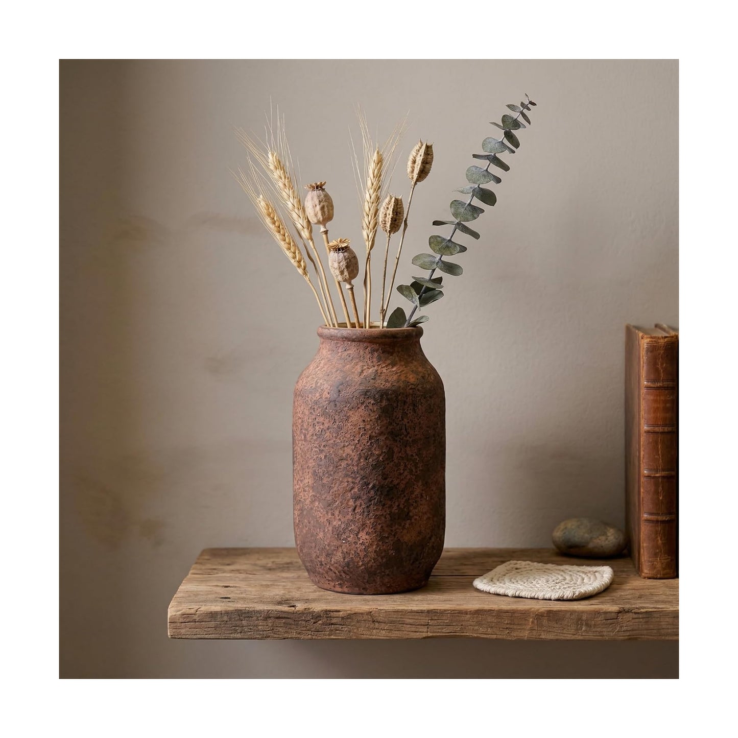 Terracotta Farmhouse Vase / 9 Inch