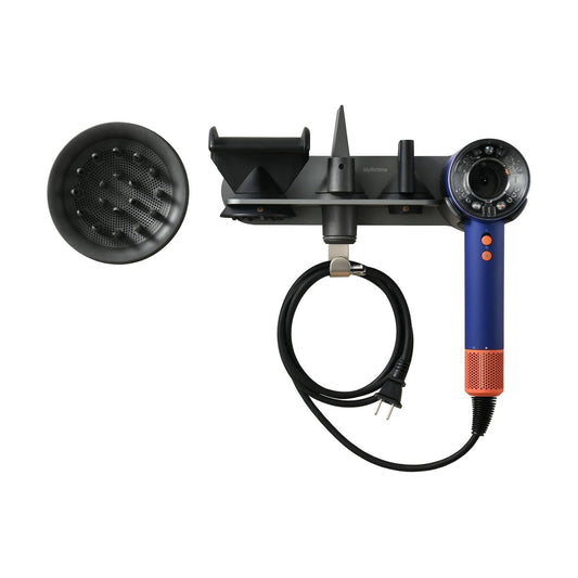 Magnetic Hair Dryer Holder Wall Mounted for Most High Speed Blow Dryer | 7075 super-hard aviation aluminum alloy, gray